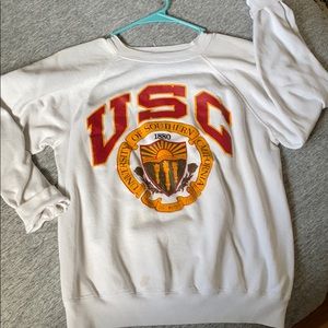 VINTAGE THRIFTED USC SWEATSHIRT